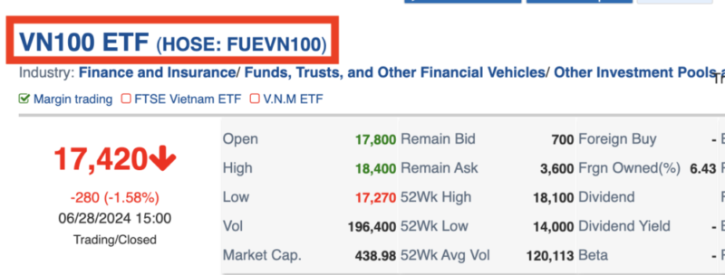 VN100 ETF